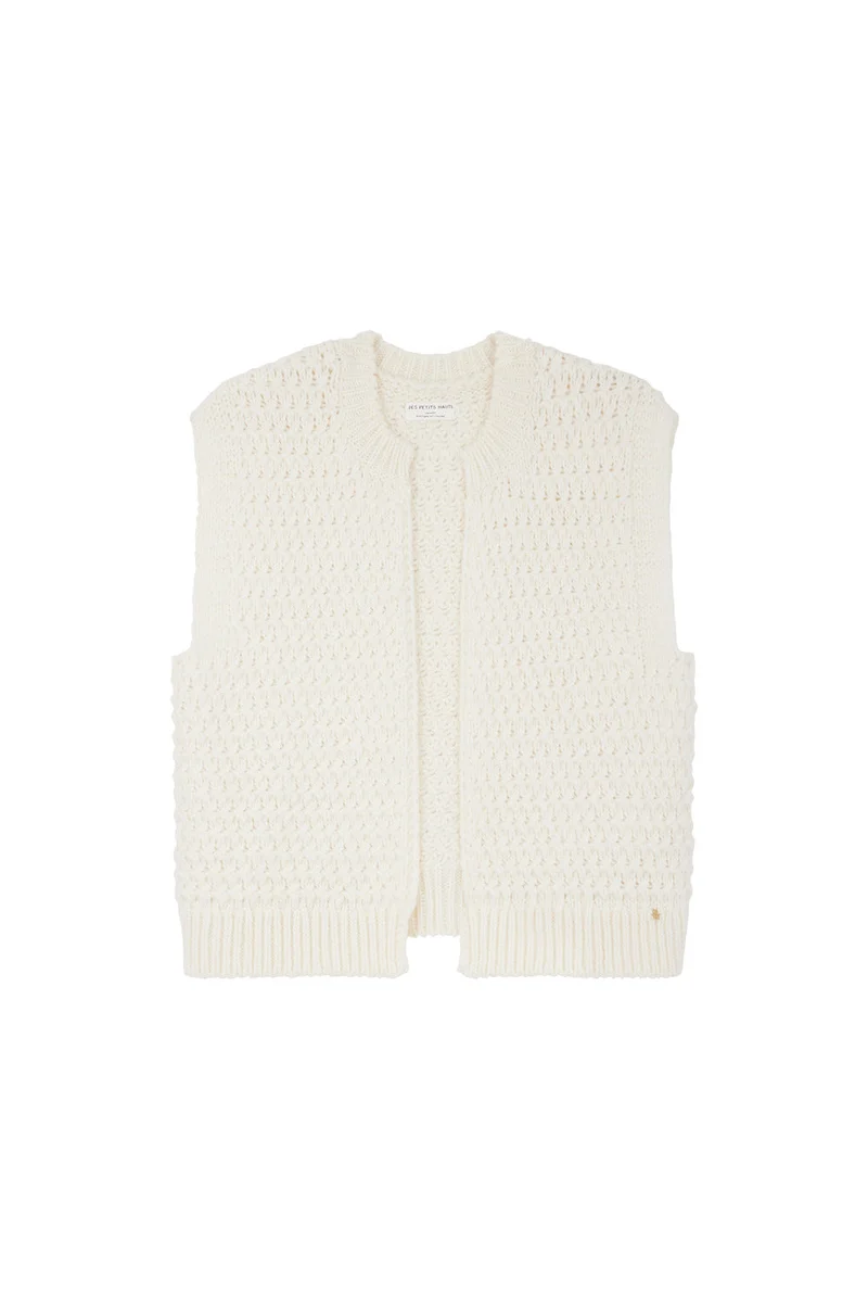 Gilet sans manches Aster Creme