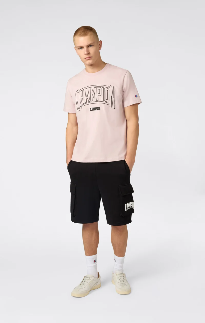 Men’s Cargo Shorts With Brushed Interior And Logo