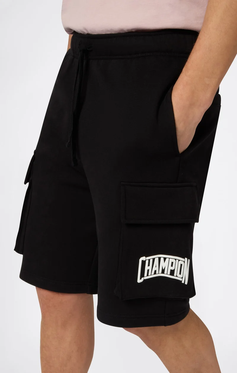 Men’s Cargo Shorts With Brushed Interior And Logo