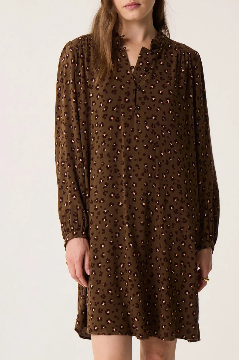 Robe Solene Leo Kaki