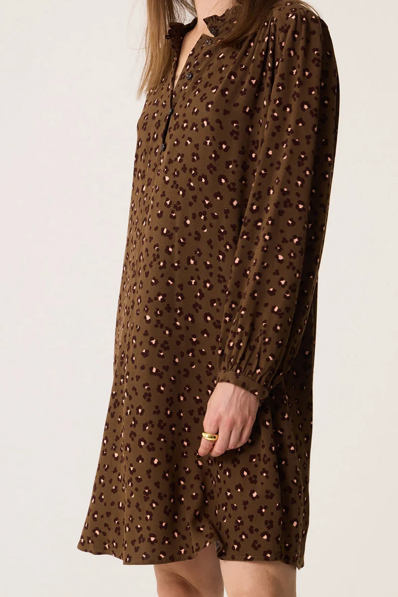 Robe Solene Leo Kaki