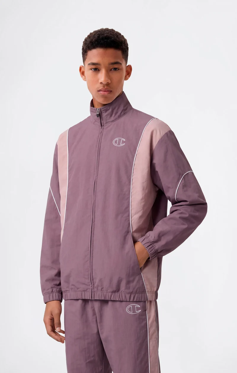 Boys’ Hooded Full Zip Top In Lightweight Nylon