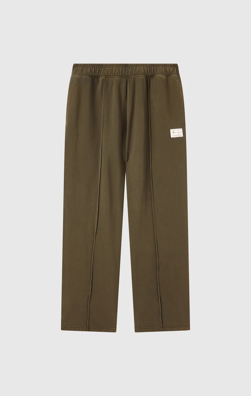 Men’s Pants with Stitched Pleat and Washed Effect