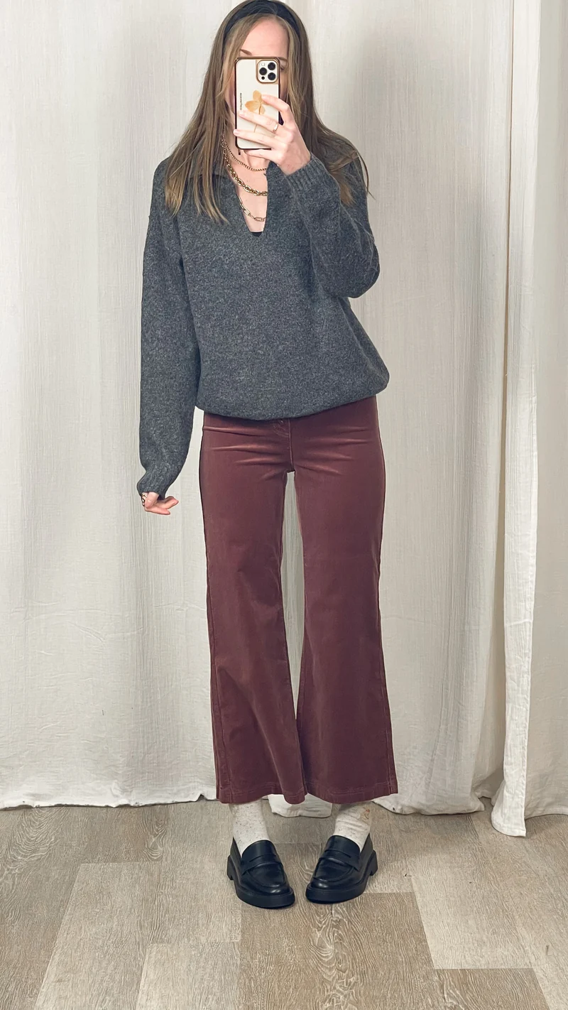 Pantalon Valentina - Pantalon en velours côtelé Oraije