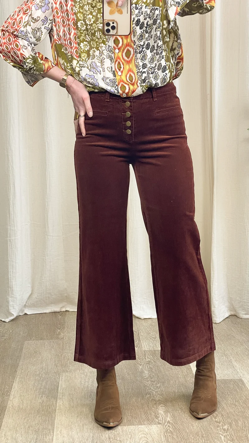 Pantalon Valentina - Pantalon en velours côtelé Oraije