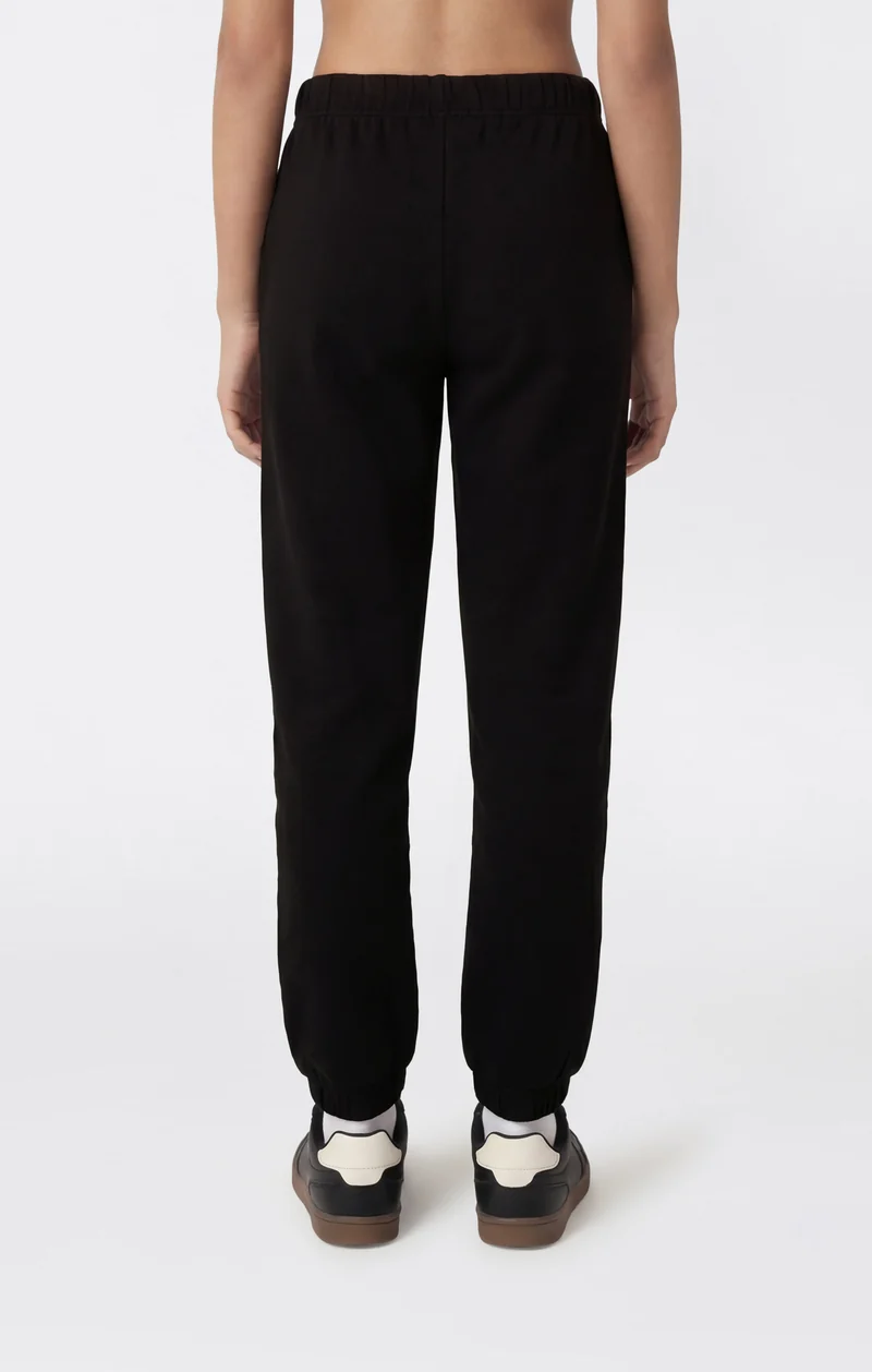 Girls’ Elastic Cuff Pants With Embroidered Logo