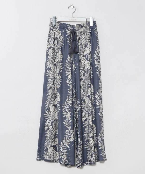 Pantalon large imprimé Lei
