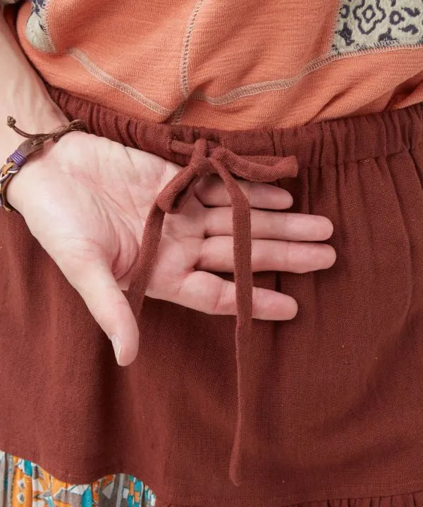Pantalon harem à motif géométrique