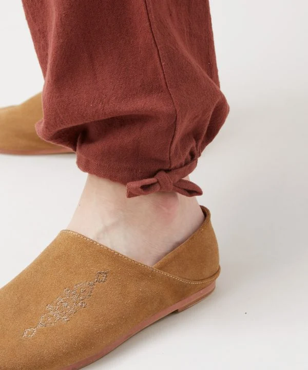 Pantalon harem à motif géométrique