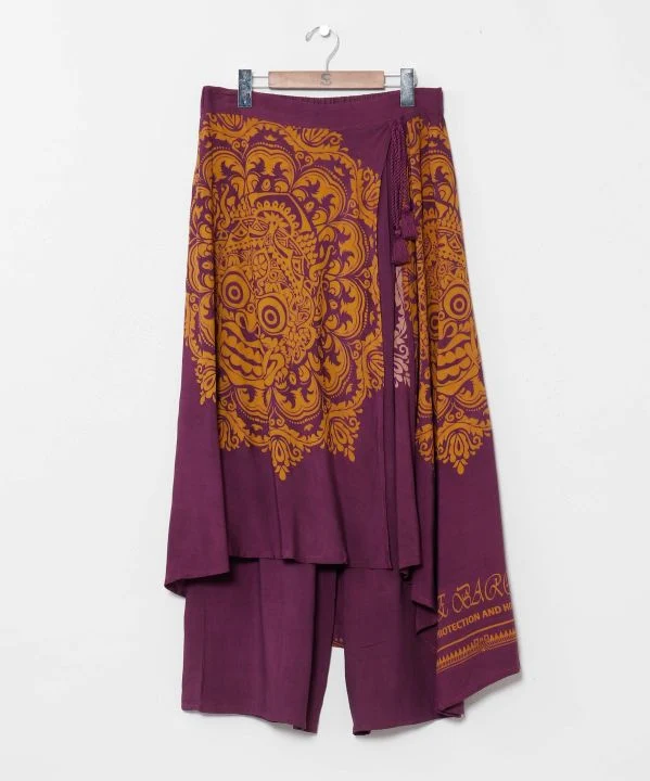 Pantalon portefeuille imprimé Barong