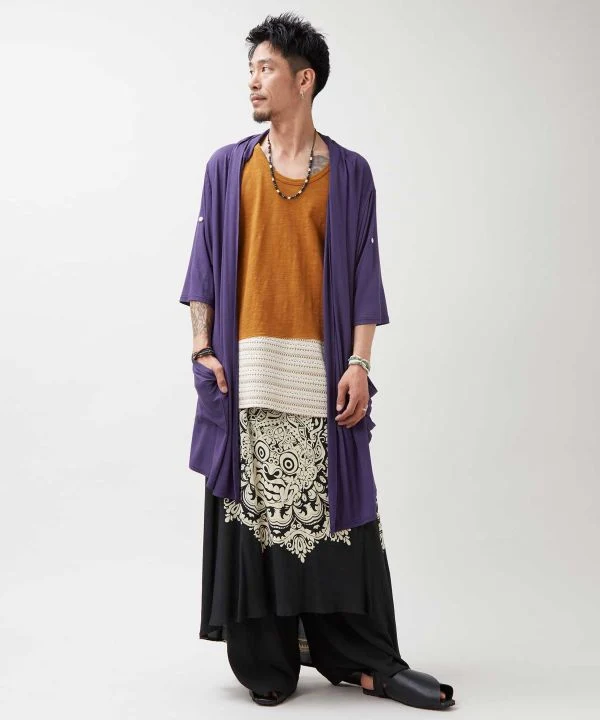 Pantalon portefeuille imprimé Barong