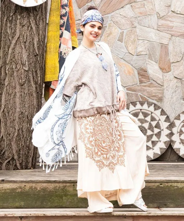 Pantalon portefeuille imprimé Barong