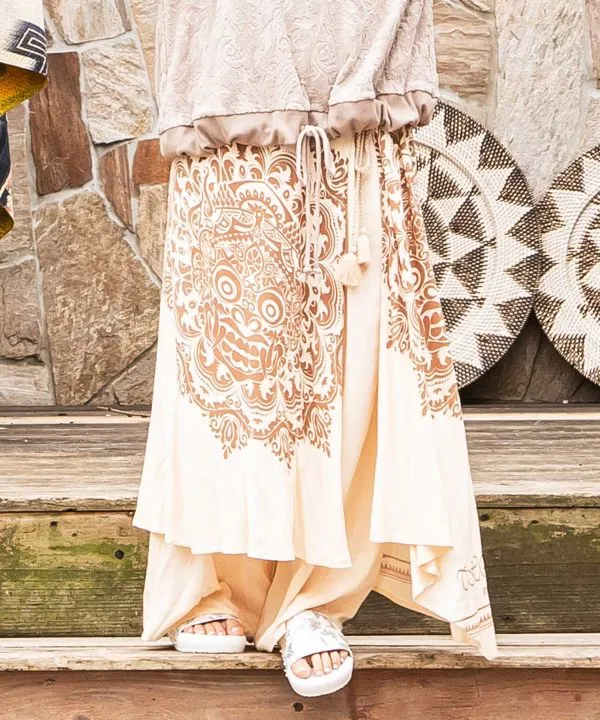 Pantalon portefeuille imprimé Barong