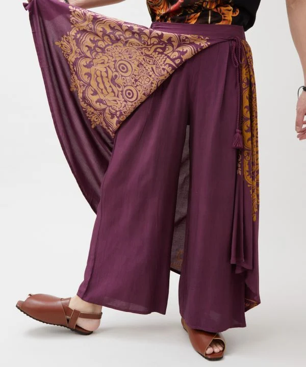 Pantalon portefeuille imprimé Barong