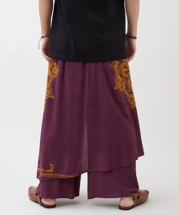 Pantalon portefeuille imprimé Barong
