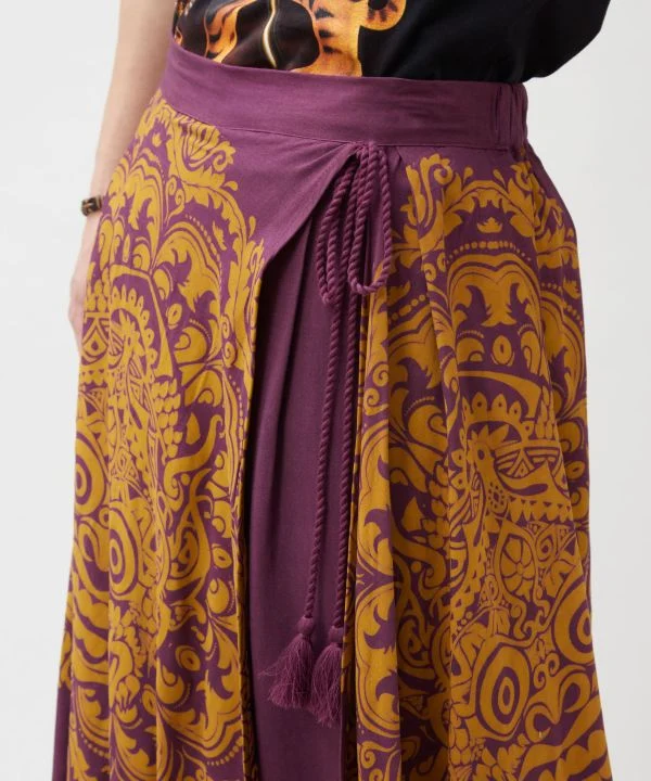 Pantalon portefeuille imprimé Barong