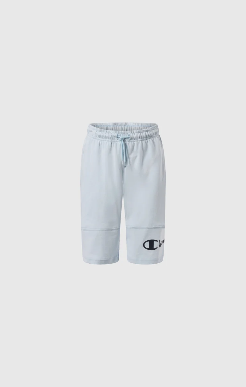 Boys’ Cotton Shorts with Maxi Printed Logo
