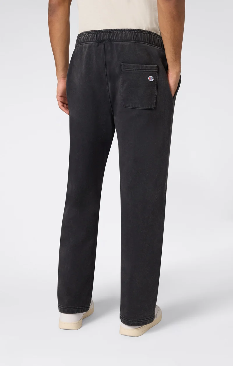 Men’s Pants with Stitched Pleat and Washed Effect