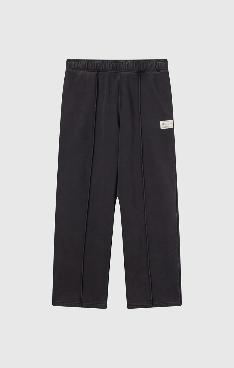Men’s Pants with Stitched Pleat and Washed Effect