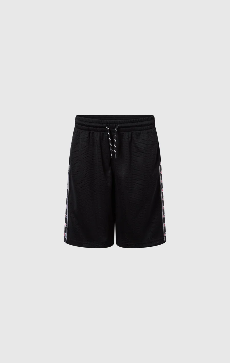 Boys’ Mesh Bermuda Shorts with Tape Logo