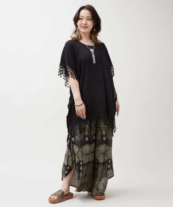 Pantalon en rayonne Mandala