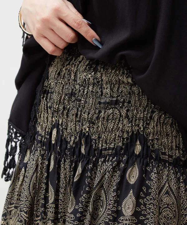 Pantalon en rayonne Mandala