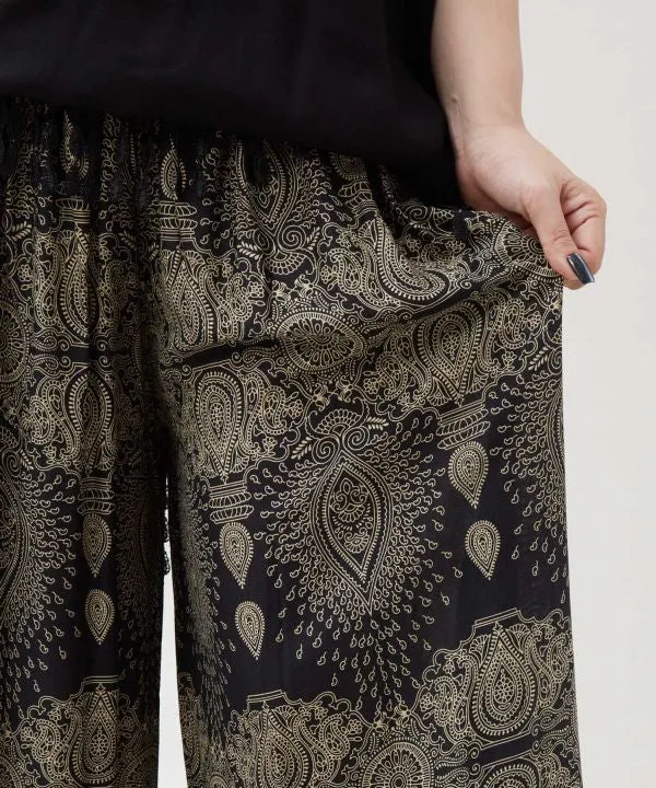 Pantalon en rayonne Mandala