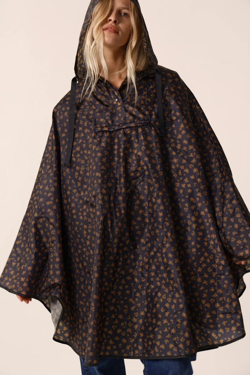 Poncho imperméable Leo Noir