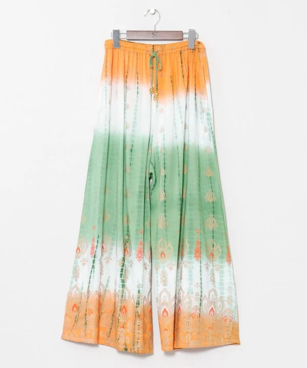 Pantalon en rayonne tie-dye