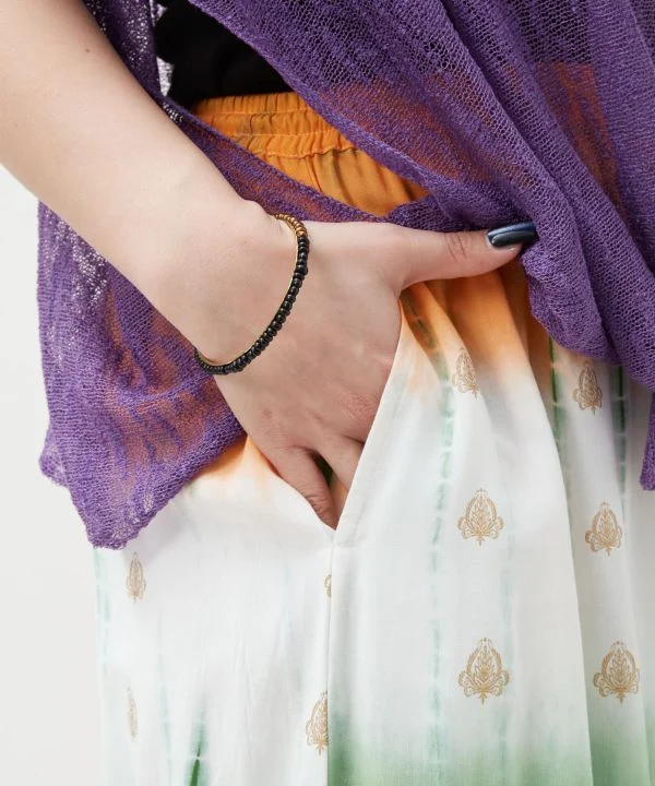 Pantalon en rayonne tie-dye