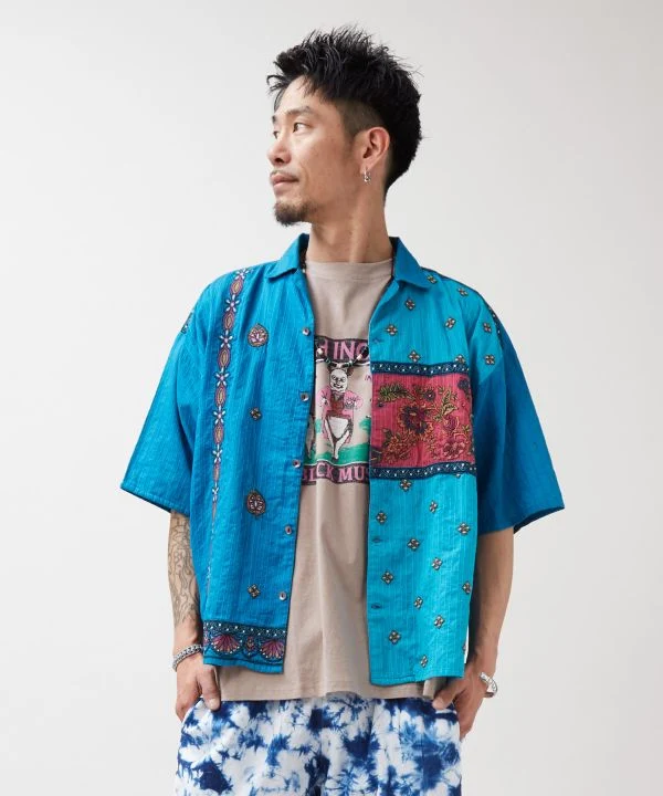 Short en coton thaïlandais tie-dye