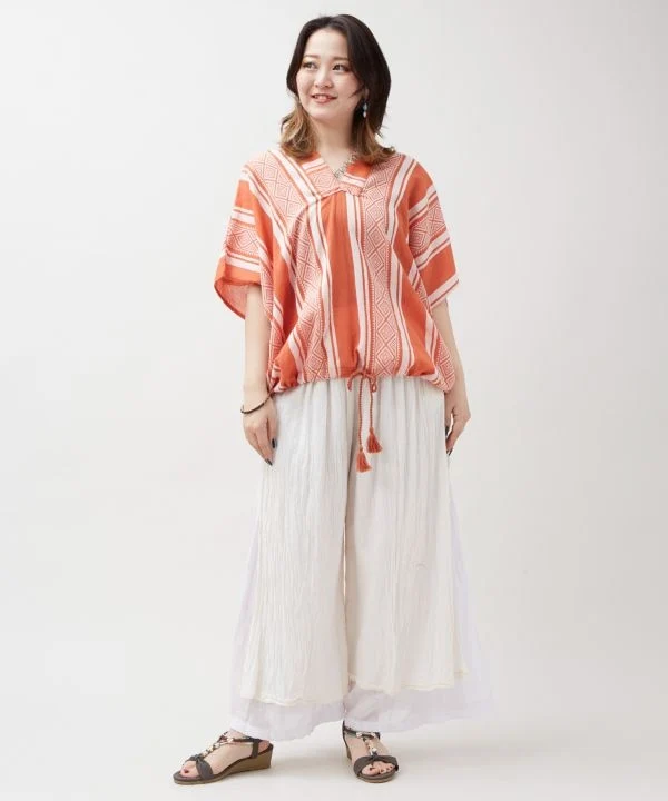 Pantalon thaïlandais superposé en coton