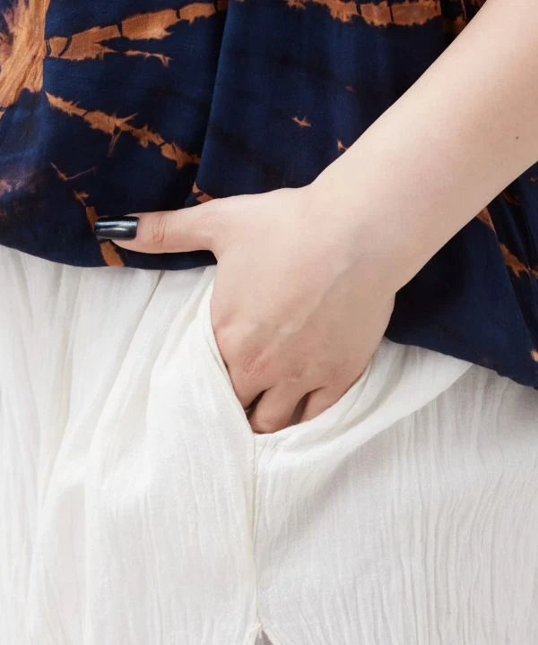 Pantalon thaïlandais superposé en coton