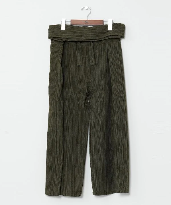 Pantalon de pêcheur unisexe à revers