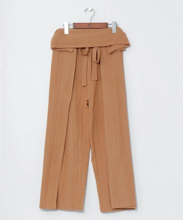 Pantalon de pêcheur unisexe à revers