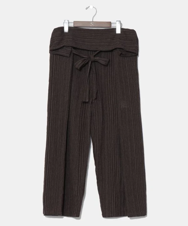 Pantalon de pêcheur unisexe à revers