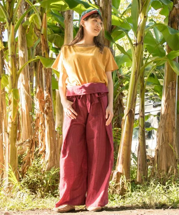 Pantalon de pêcheur unisexe à revers