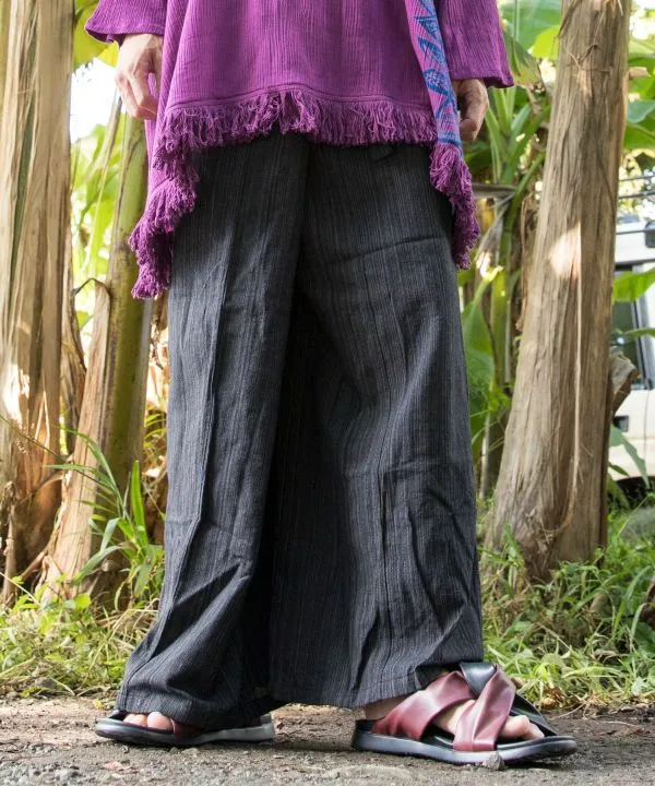 Pantalon de pêcheur unisexe à revers