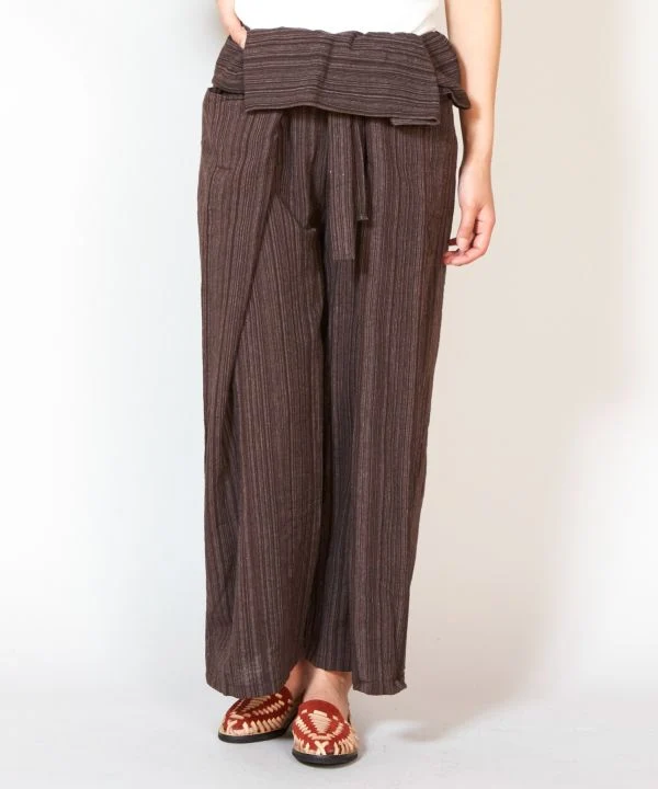 Pantalon de pêcheur unisexe à revers