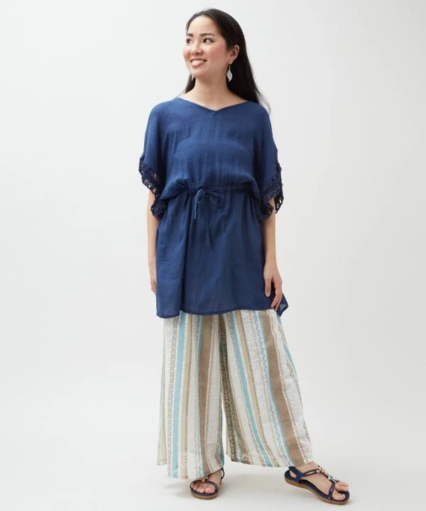Pantalon évasé en dentelle tribale SURF&Palms