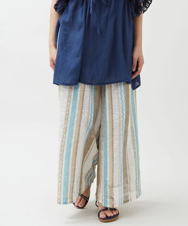 Pantalon évasé en dentelle tribale SURF&Palms