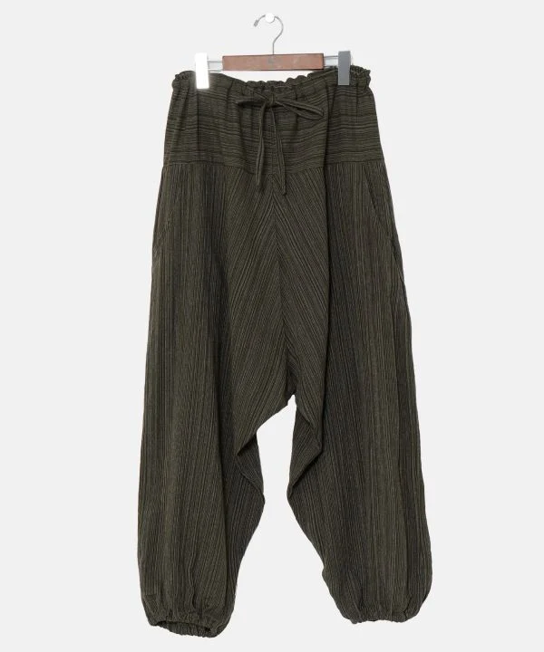 Pantalon harem unisexe en coton