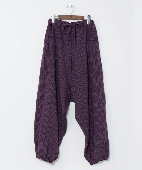 Pantalon harem unisexe en coton