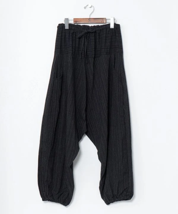 Pantalon harem unisexe en coton
