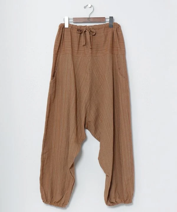 Pantalon harem unisexe en coton