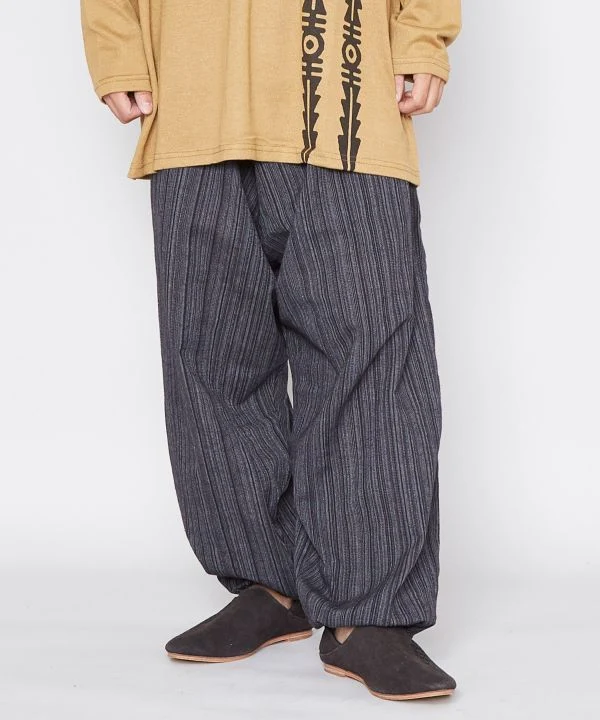 Pantalon harem unisexe en coton