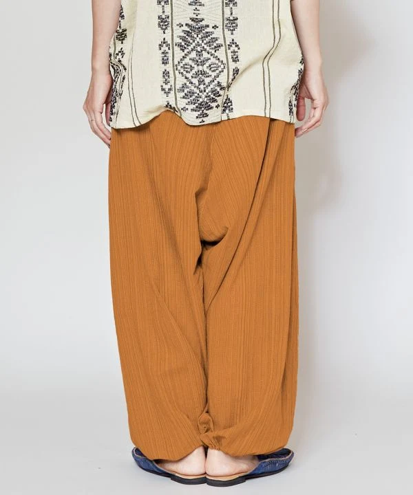 Pantalon harem unisexe en coton