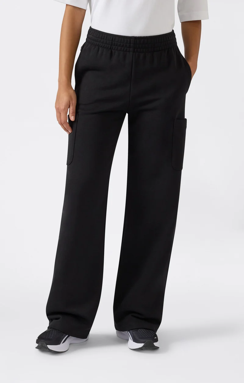 Women’s Lightweight Wide Leg Fleece Jogger Pants Icons