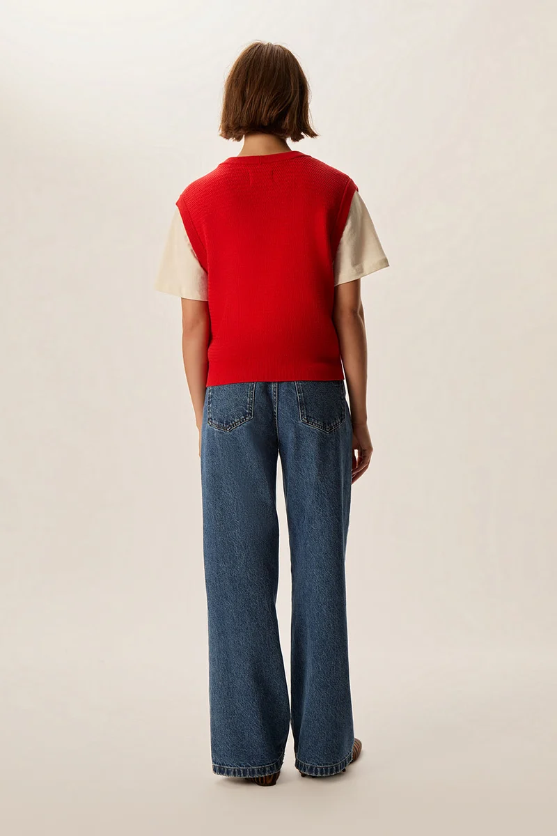 Gilet sans manches Ceylan Rouge