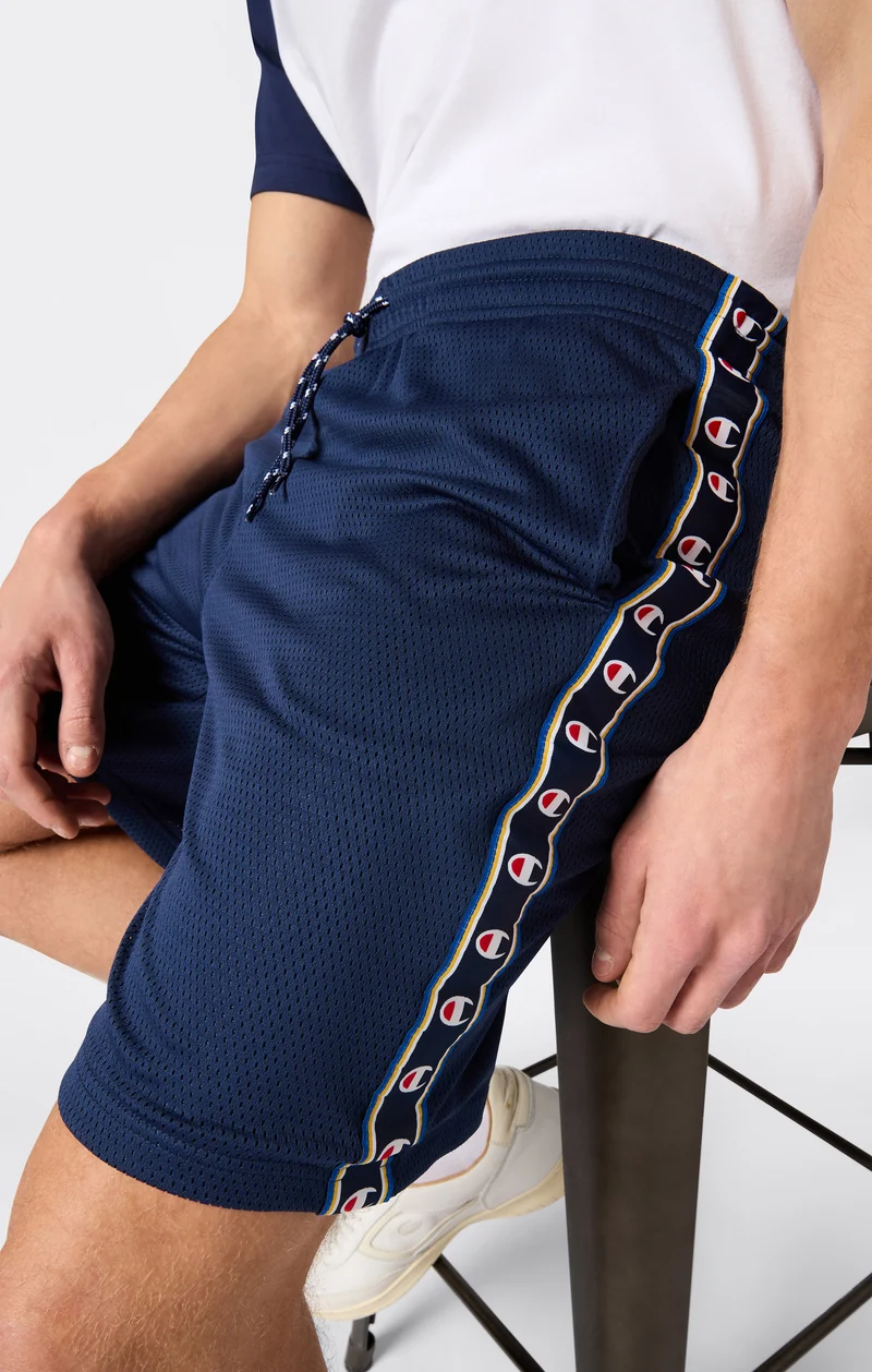 Men’s Mesh Tape Logo Bermuda Shorts